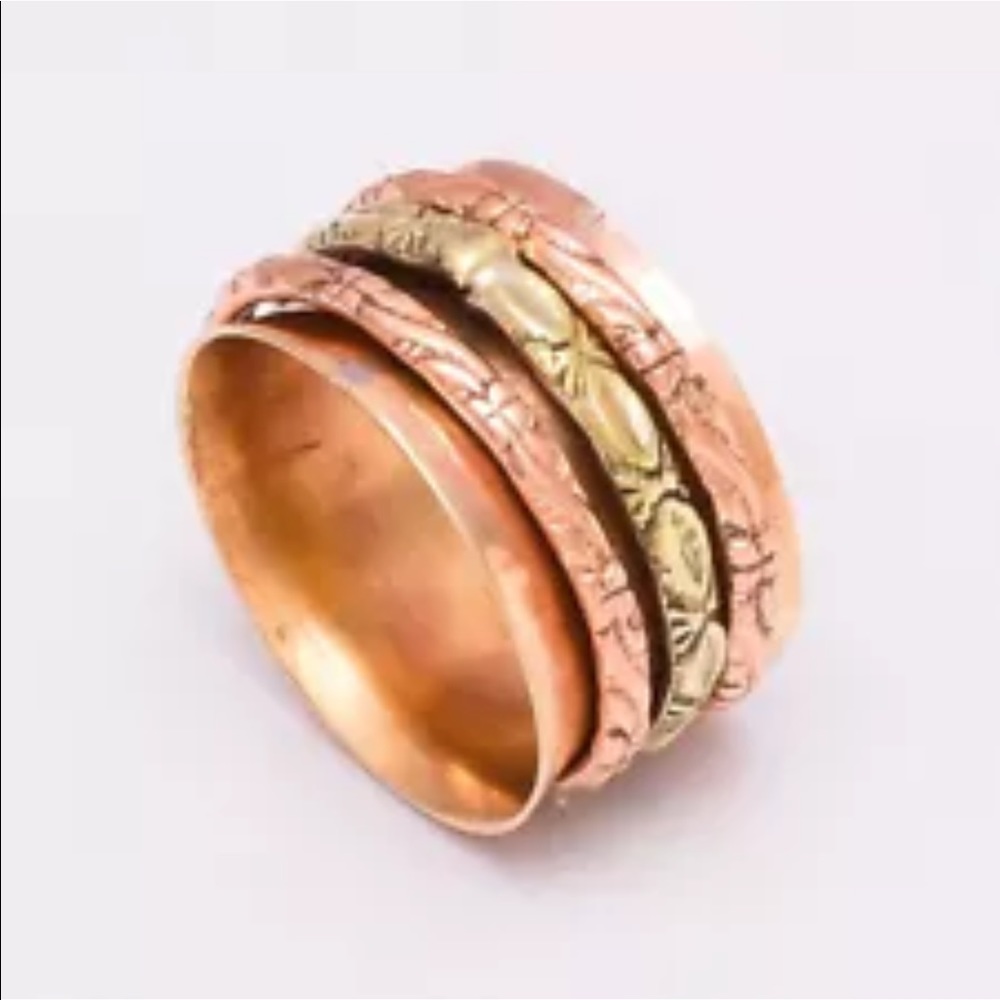 Handmade Copper Meditation Medicine rings - Picture 8 of 11